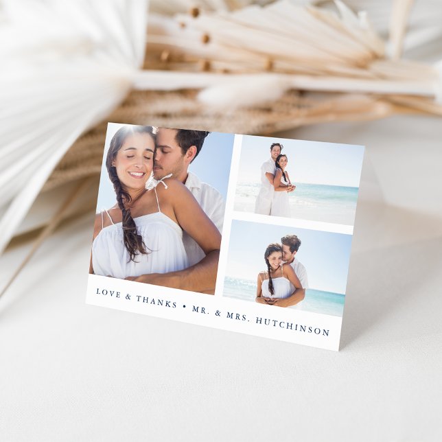 Agradecimento de Casamento em Colagem de Fotos Azu (Criador carregado)