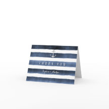 Agradecimento de casamento na praia com listras az