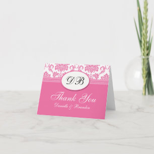 Agradecimento de Casamento Rosa