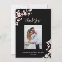 Agradecimento de Casamento Rosa Flor de Cerejeira 