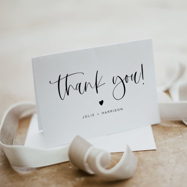 Agradecimento de Casamento Simples Boêmio Minimali (Criador carregado)