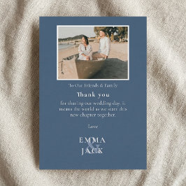 Agradecimento de casamento sincero elegante e come