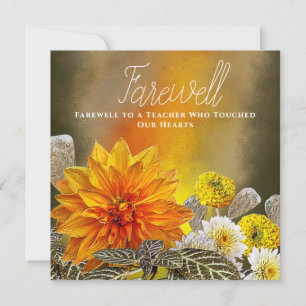Agradecimento de Despedida de Professor Floral Dou