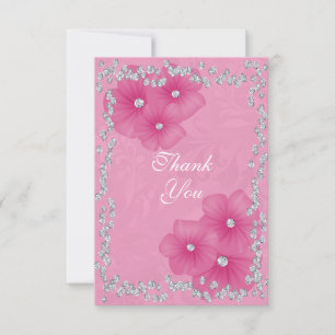 Agradecimento de Flores e Damasko Rosa