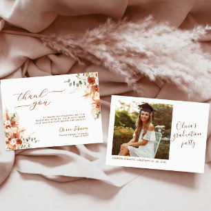 Agradecimento de Formatura Floral em Terracota Mod