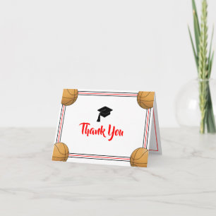 Agradecimento de Formatura Vermelho e Preto