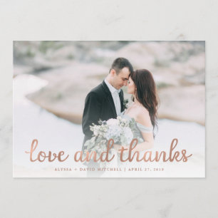 Agradecimento de Foto de Casamento em Madeira Rúst