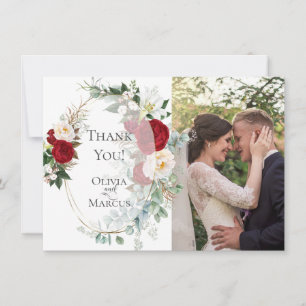 Agradecimento de Foto de Casamento Quadro Elega