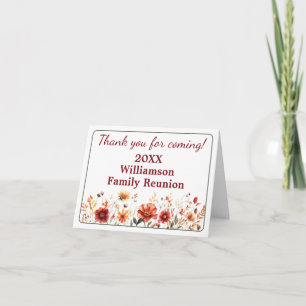 Agradecimento de Reunião de Família - Flores Silve