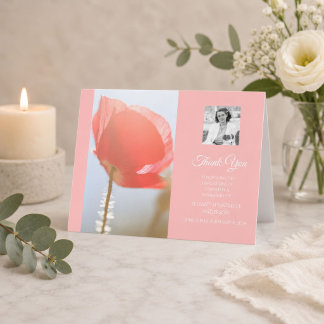 Agradecimento de Simpatia Papoula Rosa Blush