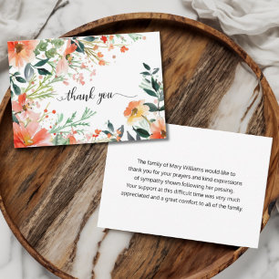 Agradecimento de Simpática Floral em Aquarela