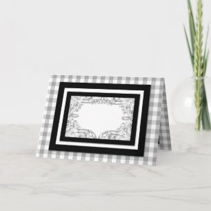 Agradecimento Dentro de Vazio Clássico de Cartão Personalizável