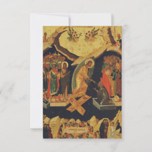 Agradecimento Descida de Cristo ao Hades Cartão Santo