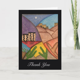 Agradecimento Desert Southwest Obrigado Cartão de Saudação