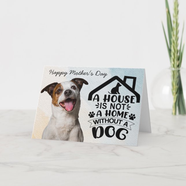 Agradecimento Deve Ter Cachorro... Cartão De Dia de as mães Do C (Frente)