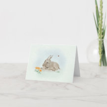 Doce Burro e Flores Silvestres Cartão de Saudação