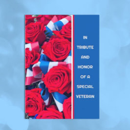 Agradecimento Em homenagem a um Cartão de Apreciação Veterano