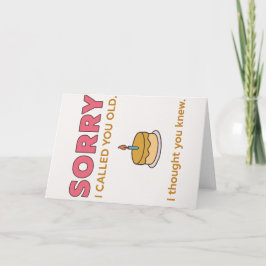 Agradecimento Engraçado, Desculpe Eu Chamei Você De Cartão De An