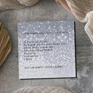 Agradecimento Então, Glittery Modern, sinto muito pelo cartão de