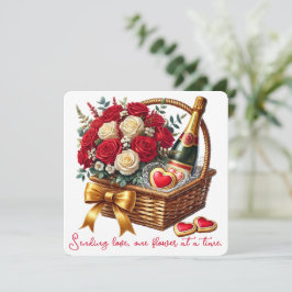 Agradecimento Enviando Amor - Cartão de Dia de os namorados