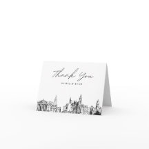 Esboço do horizonte de Filadélfia Cartão de agrade