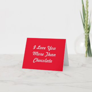 Agradecimento Eu Te Amo Mais Do Que Cartão De Chocolate