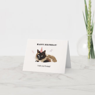 Agradecimento Eu te odeio o cartão de aniversário menos engraçad