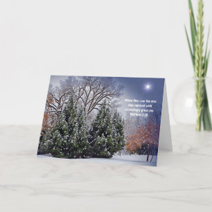 Agradecimento Faith Snow - Cartão de Natal