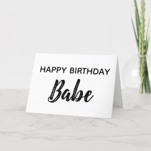 Agradecimento Feliz Aniversário Babe Ama Seu Cartão De Saudação