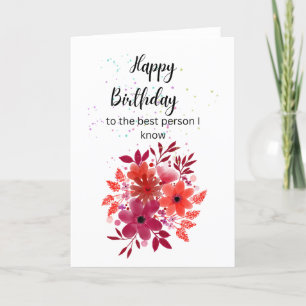 Agradecimento Feliz aniversário - Cartão de vazio