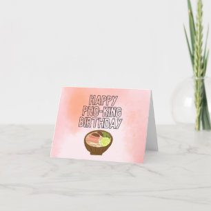 Agradecimento Feliz Aniversário do Cartão de Aniversário do Rei 