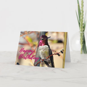 Agradecimento Feliz aniversário Rosa Rosa, Cartão com fotos de b