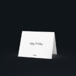 Agradecimento Feliz Cartão de Aniversário<br><div class="desc">Feliz aniversário</div>