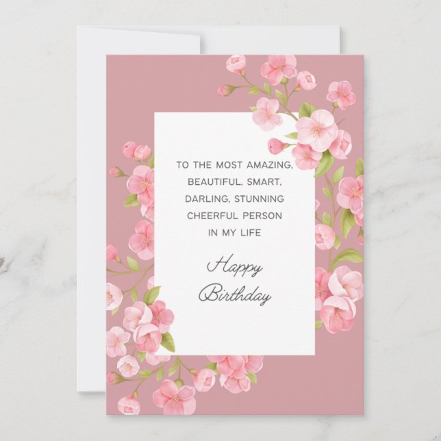 Agradecimento Feliz Cartão de Aniversário (Frente)