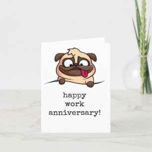 Agradecimento Feliz Cartão de Aniversário de Trabalho, Engraçado