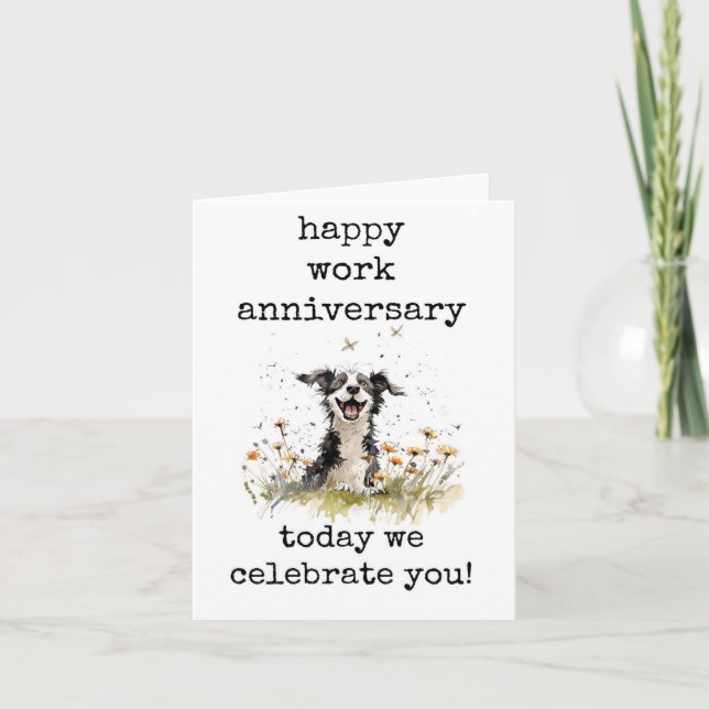 Agradecimento Feliz Cartão de Aniversário de Trabalho, Engraçado (Frente)