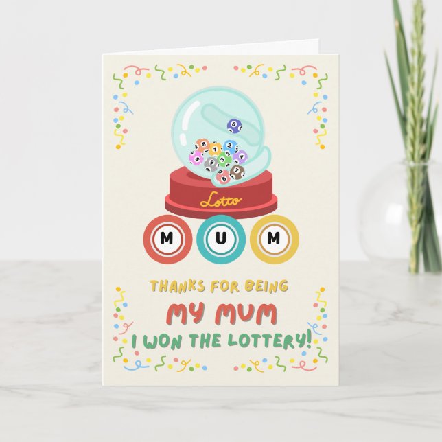 Agradecimento Feliz cartão de dia da mãe (Frente)