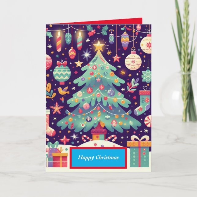 Agradecimento Feliz Cartão de Natal (Frente)