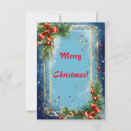 Agradecimento Feliz Cartão de Saudação de Natal