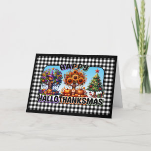 Agradecimento Feliz Cartão de Saudação HALLOTHANKSMAS