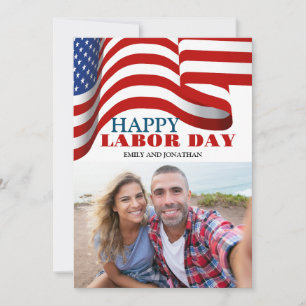 Agradecimento Feliz Dia do Trabalho Patriótico Cartão de Férias