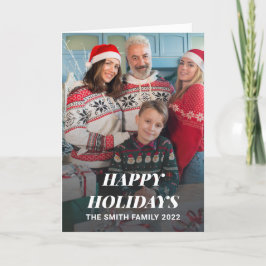Agradecimento Feliz Natal Cartão de Foto de Férias
