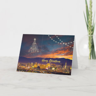 Agradecimento Feliz Natal Las Vegas - Cartão de Saudação