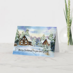 Agradecimento Feliz Natal para você e seu cartão de Natal