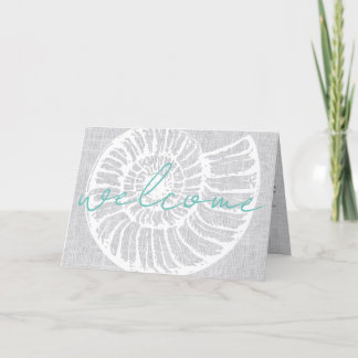 Agradecimento Férias Aluguer Carta de Boas-vindas Praia Cartão A