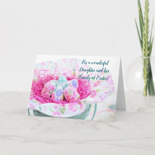 AGRADECIMENTO FILHA E CARTÃO DE PÁSCOA DA FAMÍLIA (Frente)