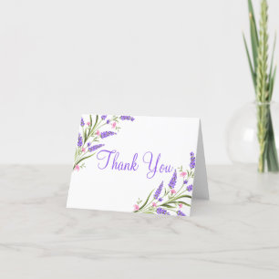 Agradecimento Floral Casamento Aquarela Roxo Prima
