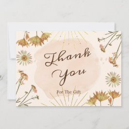 Agradecimento Flores Selvagens Agradeço Pelo Cartão De Presente