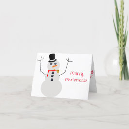 Agradecimento Frosty, O Cartão De Natal De Snowman