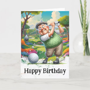 Agradecimento *~* Golf AP94 Cartão de Aniversário Engraçado do H